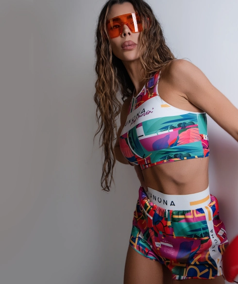 Къс спортен топ Jfit Lerato - 449