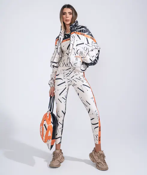 Дамско спортно яке Jfit Orange/Black - 238