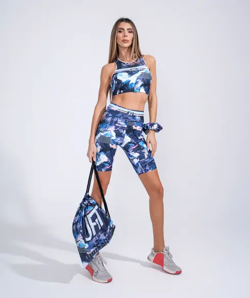 Къс дамски клин Jfit Blue/Pink - 79