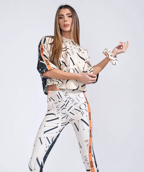 Дамски спортен топ Jfit Orange/Black - 298