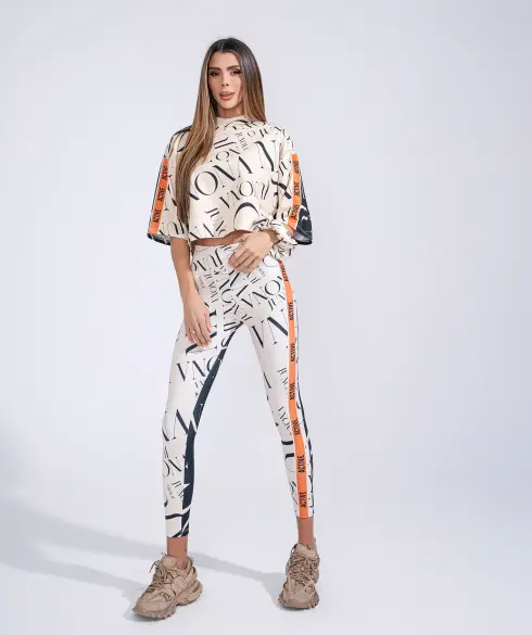 Дамски спортен топ Jfit Orange/Black - 299