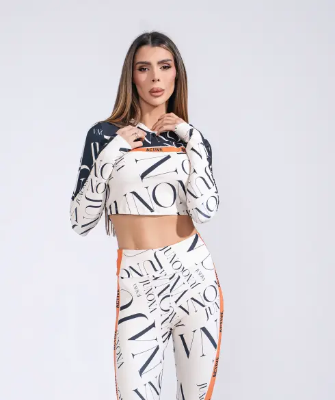 Дамскa спортна блуза Jfit Orange/Black - 260