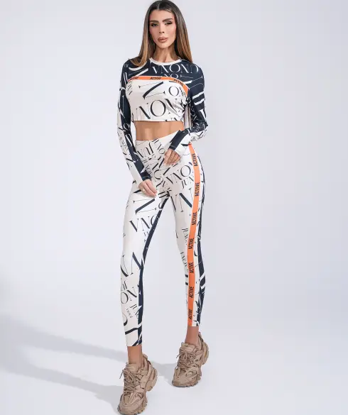 Дамскa спортна блуза Jfit Orange/Black - 258