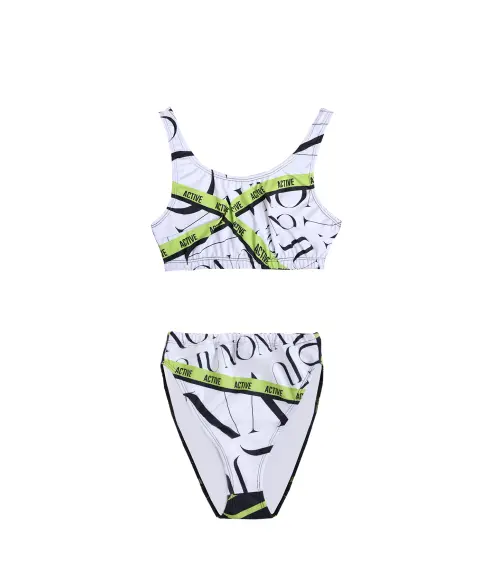 Бански от две части Jfit White/Black - 401