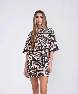 Рокля Jfit Beige/Black