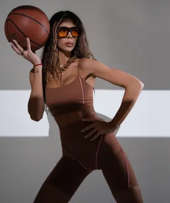 Къс дамски клин с контрастни кантове Jfit LTD